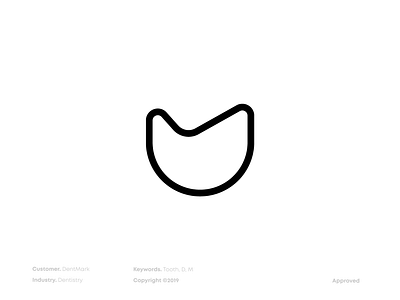 DentMark Logo branding brandmark dental care dental clinic dentist dentistry flyonacloud logo logo design logodesign mark oblakk symbol