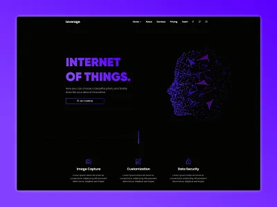 Leverage-Internet of Things website template best shots clean creative creative design design designer dribble best shot iot landing page ux design website