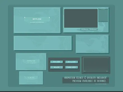 Aesthetic Genshin Impact Twitch Overlay Design | Light Cyan 5stars mona 5stars qiqi aesthetic twitch overlay cute stream package cute twitch design cute twitch designs cute twitch overlay cyan twitch package illustration minimalist twitch overlay streamer twitch twitchemotes waifu twitch design