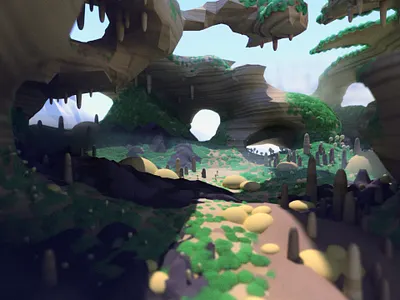 Caverns 3d art 3d environment 3d illustration 3d landscape cave cave environment cavern environment illustration landscape landscape illustration stuart wade