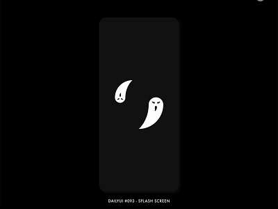 Daily UI #093 - Splash Screen 093 adobe xd animation app dailyui design digital ghost ghosts halloween interaction interface minimal splash splash page splash screen splashpage splashscreen ui ux