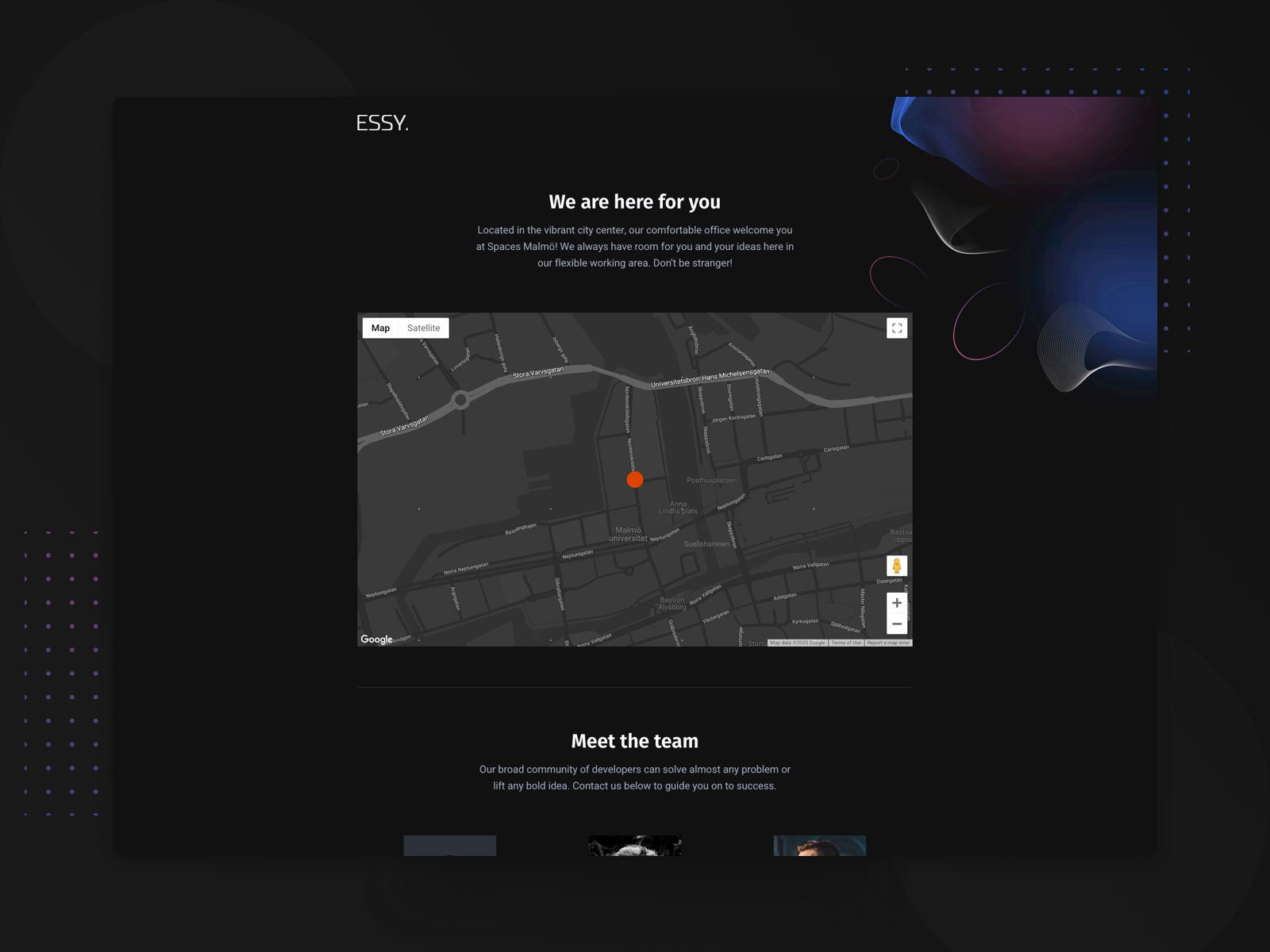 Example of ESSY. - Contact