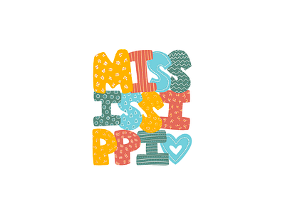 Mississippi Fabric Patches