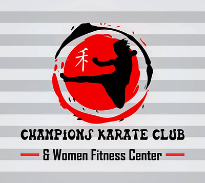 Logo for a karate club and women fitness center branding illustration logo logocreator logo online artist logodesigner logomaker logo