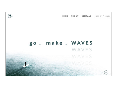 Raysing Waves Web-Design branding design rental website splash surf surf website ui ux web web design