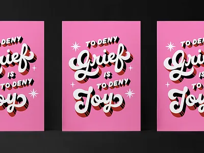 Notes from Therapy #2: Grief & Joy calligraphy design hand letter hand lettering hand lettering art illustration typedesign typography