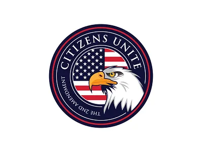 Citizens unite USA Logo 2d abstract america american american flag american football americana beauty branding design fiverr flat goverment identity illustration logo minimalist united states usa