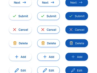 FAB Extended - Buttons UI design for Material X kit app button design figma material mobile pill rounded templates ui ui kit web