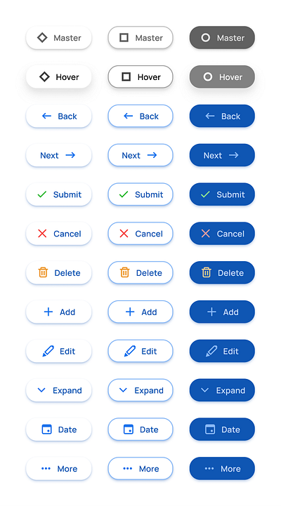 FAB Extended - Buttons UI design for Material X kit app button design figma material mobile pill rounded templates ui ui kit web