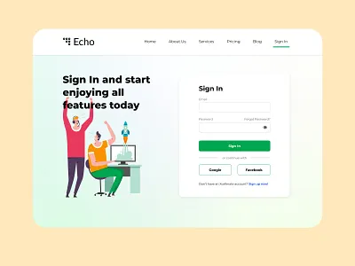 Sign in page design design minimal sign in ui ui design web design