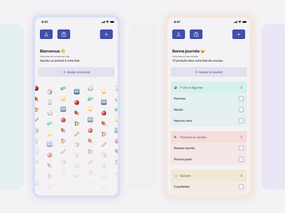 Ma liste de courses - #Shopping #List #App #UI app colors courses ios list pale shopping swiftui ui ux