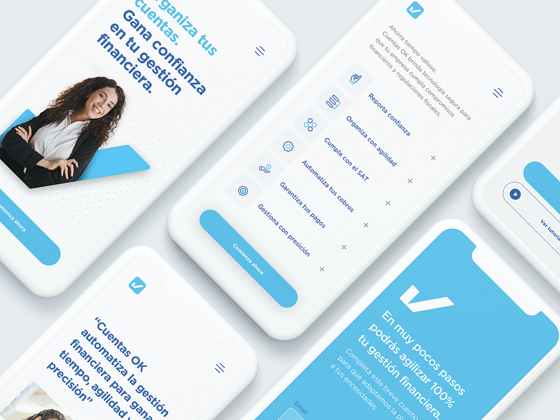 CuentasOK - Website app branding design design thinking graphic design illustration logo ui ux web website