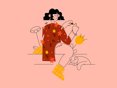 "my life - my rules" 2d 2d character adobe illustrator app illustration character character design characterdesign flat illustration procreate vector vectorart vectornator web illustration