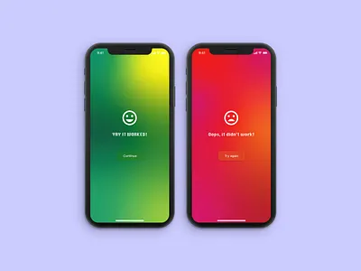 DailyUI - 011 - Flash Message app daily 100 challenge dailyui dailyuichallenge design error flash message gradient graphic design success ui vector