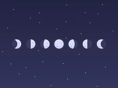 Moon Phases figmadesign illustration moon