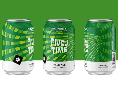 Magnolia Brewing - Fivey Time beer beercan branding can craftbeer packaging packagingdesign san francisco