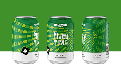 Magnolia Brewing - Fivey Time beer beercan branding can craftbeer packaging packagingdesign san francisco