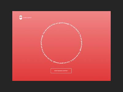 You are good enough. You are worth it. color design typography ui ux web website