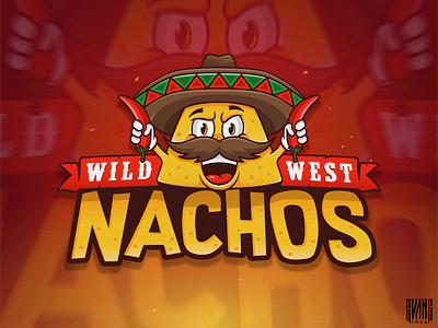 Logo Wild West Nachos 99designs behance design evanscrea food ilustration logo logo design mascot character mascot design mexican nachos west wild