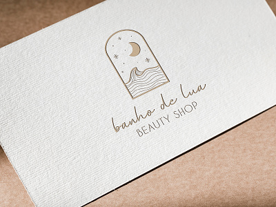 Business Card Banho de Lua - Logo Available beauty beauty shop branding design graphic design illustration logo logotype vector