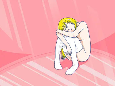 figure 1 01 adobe illustrator animation anime flat girl illustration graphic design pink ui vector