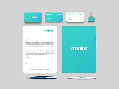 Tradins- Brand Communication Design brand design branding design design agency finance app graphicdesign logo presentation logotype minimalist logo typography visual design visual identity wordmark