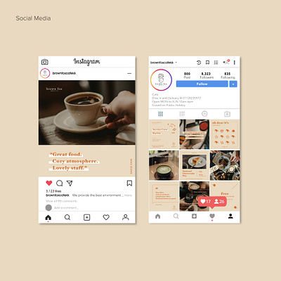 Brown Fox Cafe art direction brand brand design brand identity branding design graphicdesign identity design logo logodesign socialmedia visual identity
