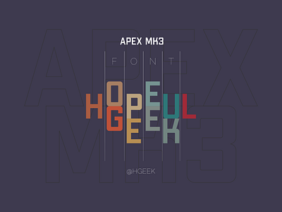 APEX MK3 Font branding design flat design font design font family fonts graphic design lettermark letters logo logo design typography vector