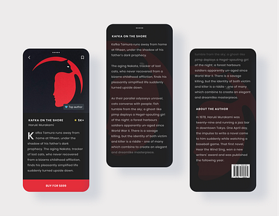 E-Book App app books clean ui cleaning dailyui dailyuichallenge design illustration mobile mobile store online shop reading app ui uidesign uiux