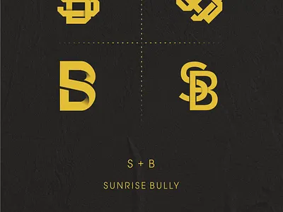 sunrise bully monogtam app art branding design flat icon illustration logo logodesign logodesigner logodesignersclub logodesigns logotype minimal monogram monogram logo vector