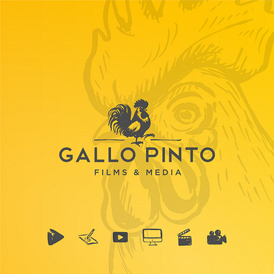 GALLO PINTO branding design icon illustrated logo illustration logo logo design logodesign logotype vector