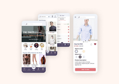 Smart Casual Ecommerce App Concept adobe illustrator branding design ecommerce ecommerce design fashion figma flat interfacedesign ios app design logo uidesign ux