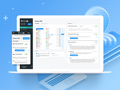 Dashboard Redesign for Recieve SMS Service app dashboard ui ux webdesign