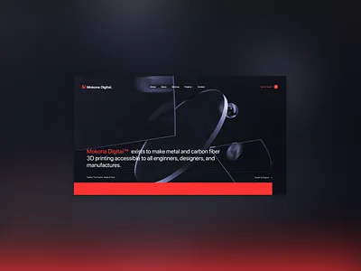 3D Printing Web Design Mockup branding company company branding design grid interaction design interface ui ux web web design