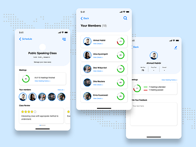 Class management Study Case app design design ios app ui uidesign ux webdesign