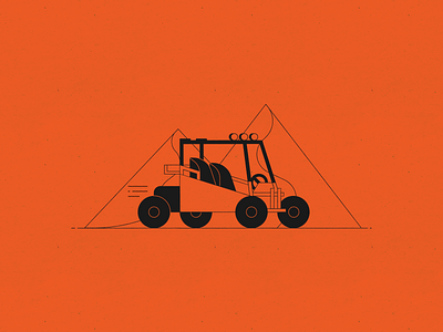 Vectober 13 – Dune design dune dune buggy four wheeler illustration inktober paper texture peaks sand stylized vectober vehicle