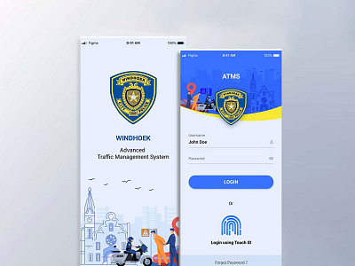 Traffic Management System - Windhoek app design figma mobile app mobile ui ui ui design uidesign user interface user interface design ux visual design