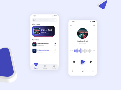 Podcast player app app app design clay clean clean player concept minimal minimal player music player music player ui player podcast podcast player podcast player app purple sound player ui uidesign uiux userinterface
