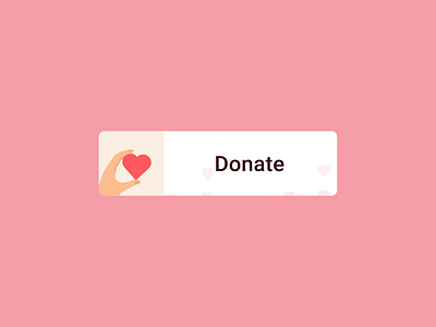 DONATE animation app button illustration minimal ui userexperiencedesign userinterface ux web