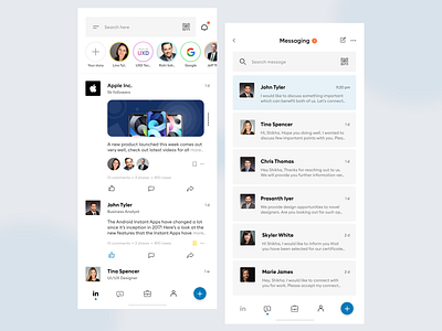 LinkedIn Redesign UI/UX Concept creative design studio inspire uxd latest linkedin newsfeed redesign concept shikha gupta ui ux uxd technologies