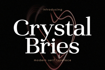 Crystal Bries 3d 70s 80s beauty beauty font branding canva design elegant font freedownload graphic design logo magazine modern motion graphics typeface typography vintage