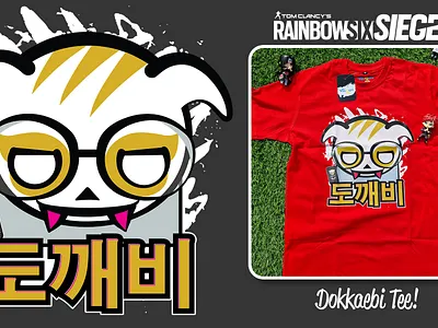 Rainbow6Siege Dokkaebi Tee Design branding design gaming garment graphic design icon tee tshirt vector