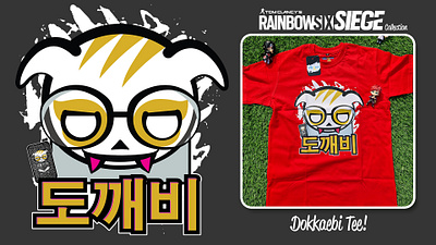 Rainbow6Siege Dokkaebi Tee Design branding design gaming garment graphic design icon tee tshirt vector