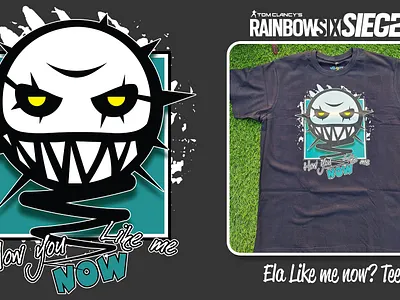 Rainbow6Siege Ela Tee Design branding design gaming graphic design icon illustration tee tshirt vector