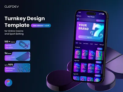 Turnkey Design Template for Online Casino and Sports animation betting branding casino design figma graphic design igaming illustration logo product design sports turnkey ui uiux ux vector web design