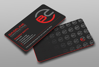 Black Business card business card design editable graphic design illustrator logo vector