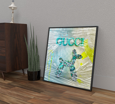 Exclusive: Gucci x Keith Haring - Balloon Dog | Acrylic Glass branding digital art graphic design gucci keith haring paintings print