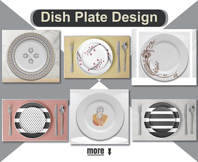 Dish Plate Design 3d animation branding design flyer design graphic design illustration logo plate t shirt design