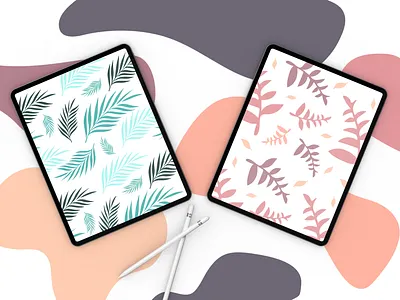 Palm color design illustration pattern pattern design print vector