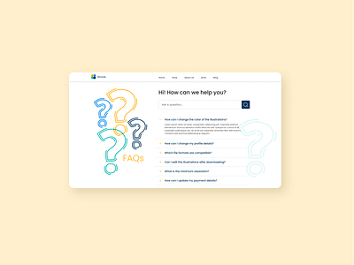 Daily UI 092 FAQs daily ui daily ui 092 desktop ui faq faqs ui inspiration ui ux ui ux web webdesign website design